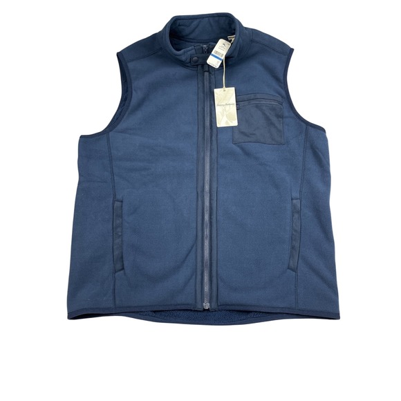 Tommy Bahama Other - Tommy Bahama NWT Olympic Bay Vest Mens XL Ocean Deep Blue‎ Fleece ST227201